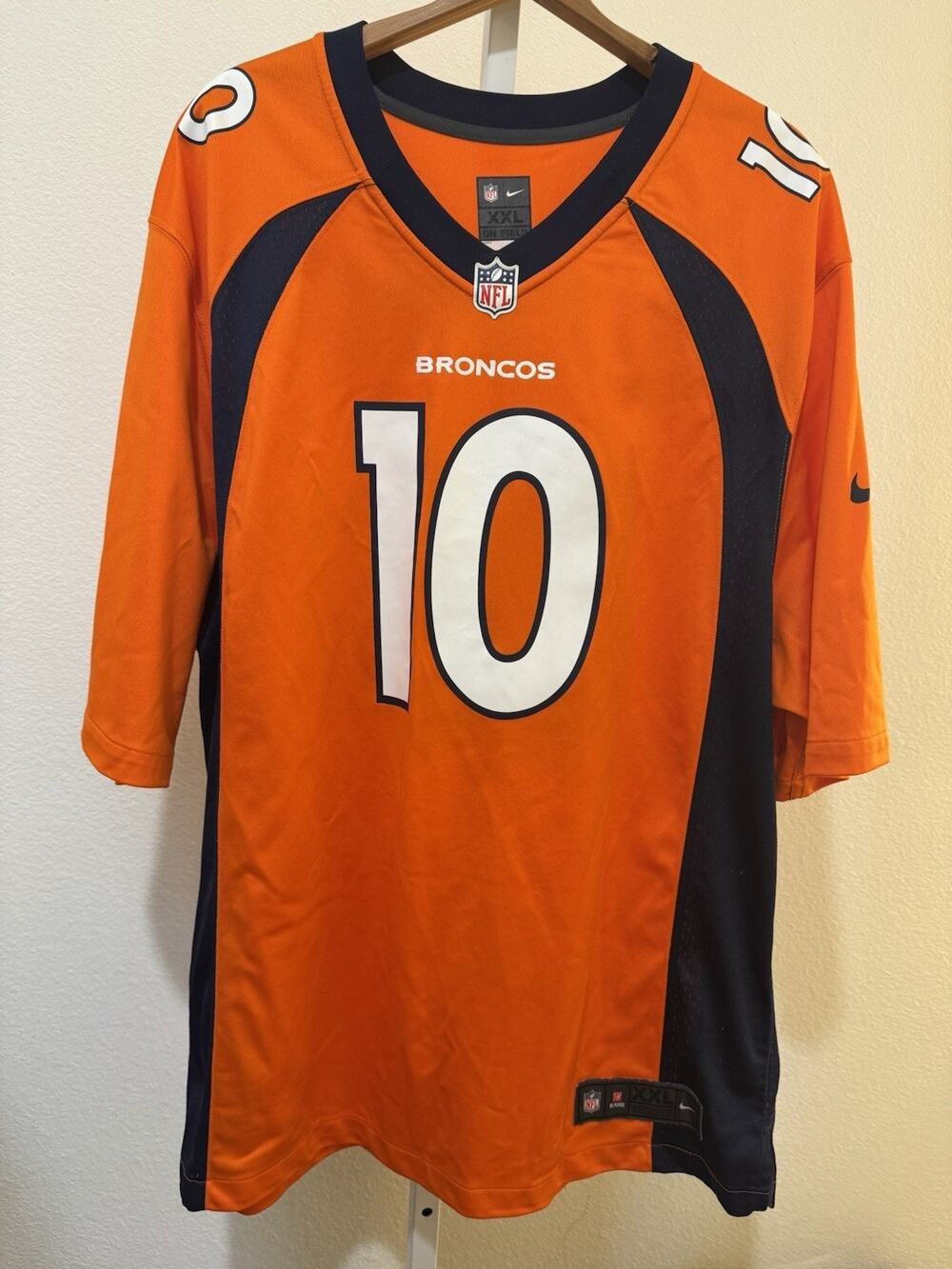 Denver Broncos Jersey NFL Jerry Jeudy Mens Size 2XL Orange #10 $130
